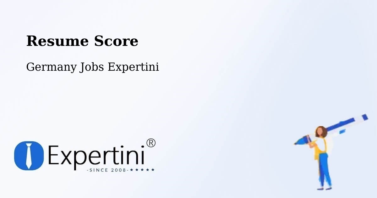 Resume Score & Job Description Match Tool – Asperg - Germany Jobs Expertini